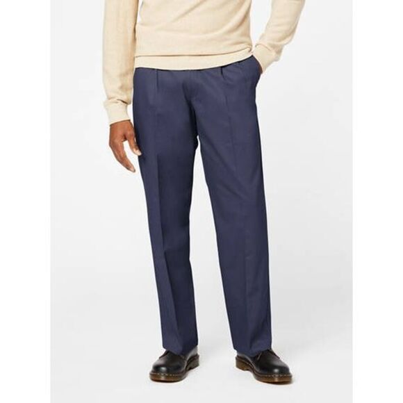 Dockers Men's Relaxed Fit Signature Khaki Lux Cotton Stretch Pants-Ple Size‎ 38W - Picture 1 of 3
